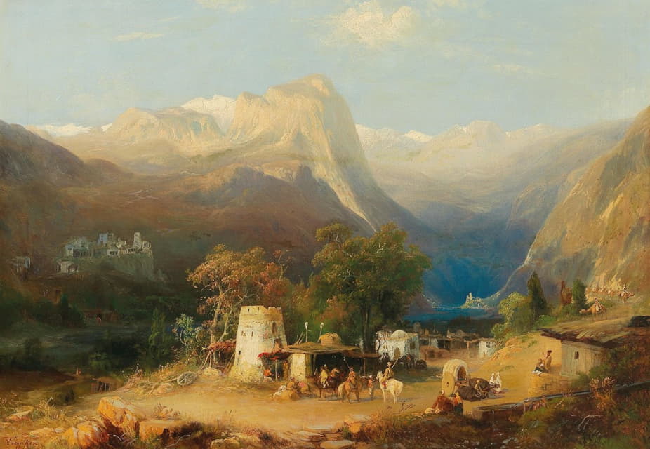 Paul von Franken - Caucasian landscape