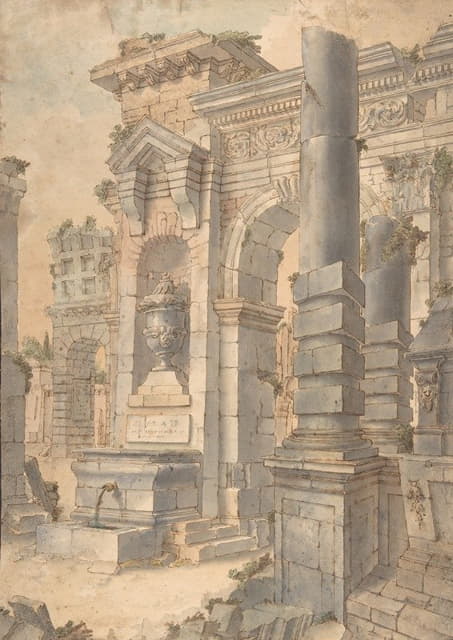 Francesco Stagni - Design for a Painted Wall Decoration