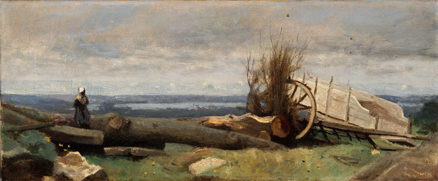 Jean-Baptiste-Camille Corot - The Plain of La Beauce