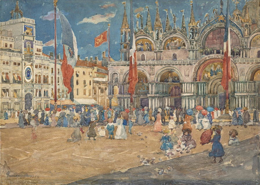 Maurice Prendergast - Piazza San Marco