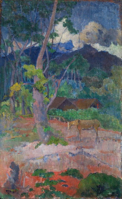 Paul Gauguin - Landscape with a Horse