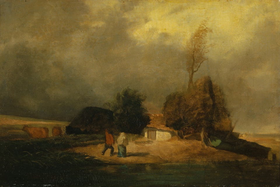 Constant Troyon - Landscape with Thunderstorm