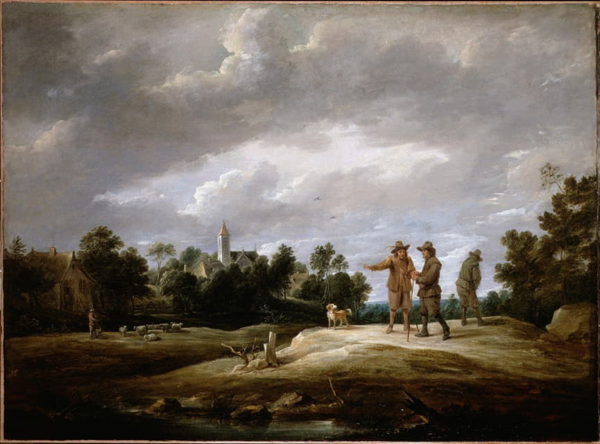 David Teniers The Younger - Peasants conversing