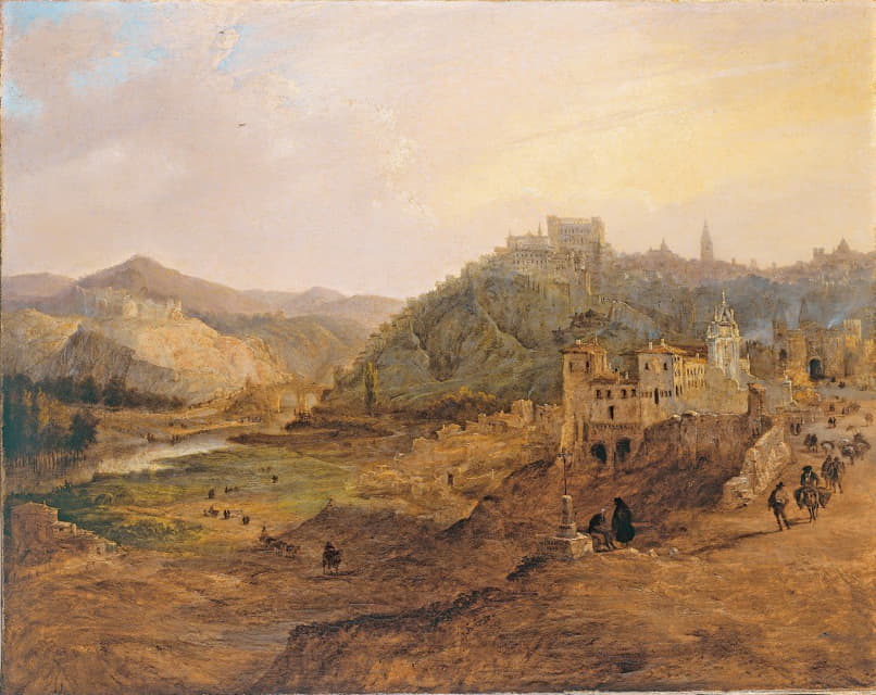 Jenaro Pérez Villaamil - General View of Toledo from the Cross of the Canons