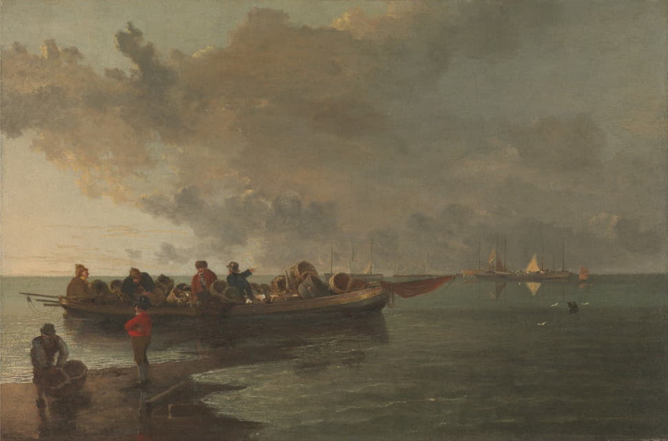 John Crome - A Barge with a Wounded Soldier