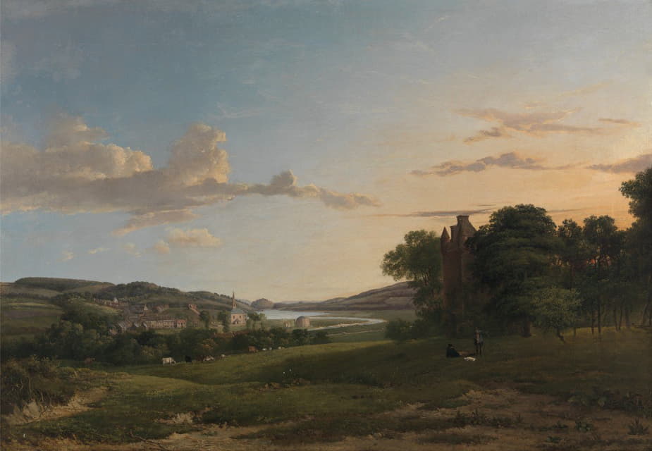 Patrick Nasmyth - A View of Cessford and the Village of Caverton, Roxboroughshire in the Distance
