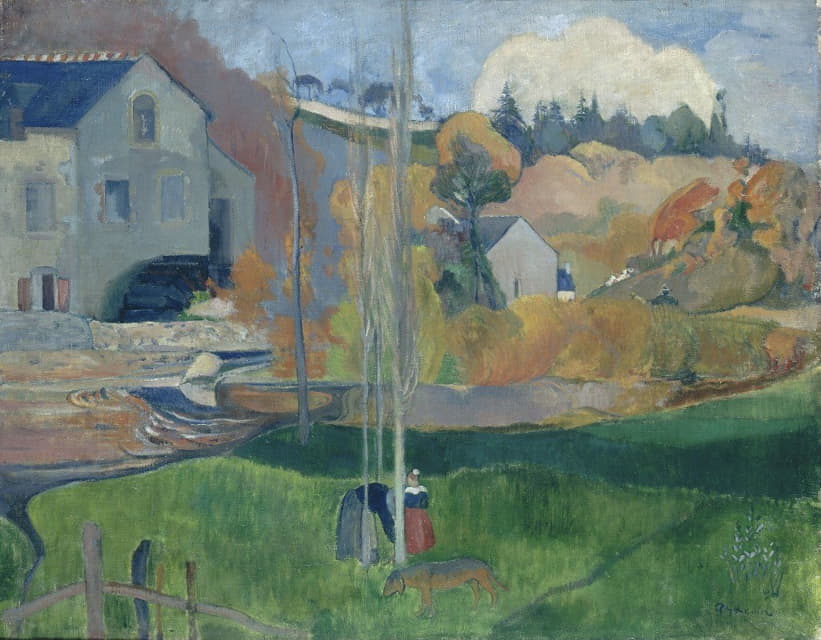 Paul Gauguin - Landscape in Brittany. The David Mill