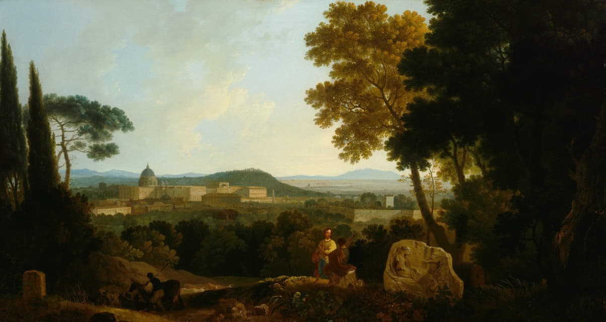 Richard Wilson - St Peters and the Vatican from the Janiculum, Rome