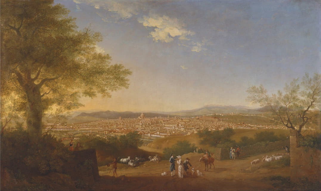 Thomas Patch - A Panoramic View of Florence from Bellosguardo