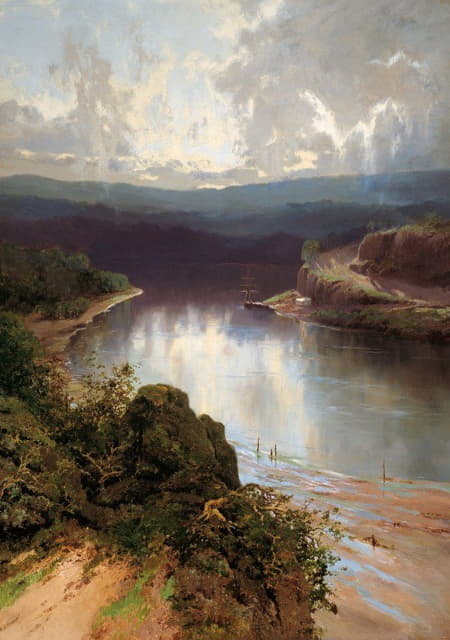 William Charles Piguenit - An Australian fjord