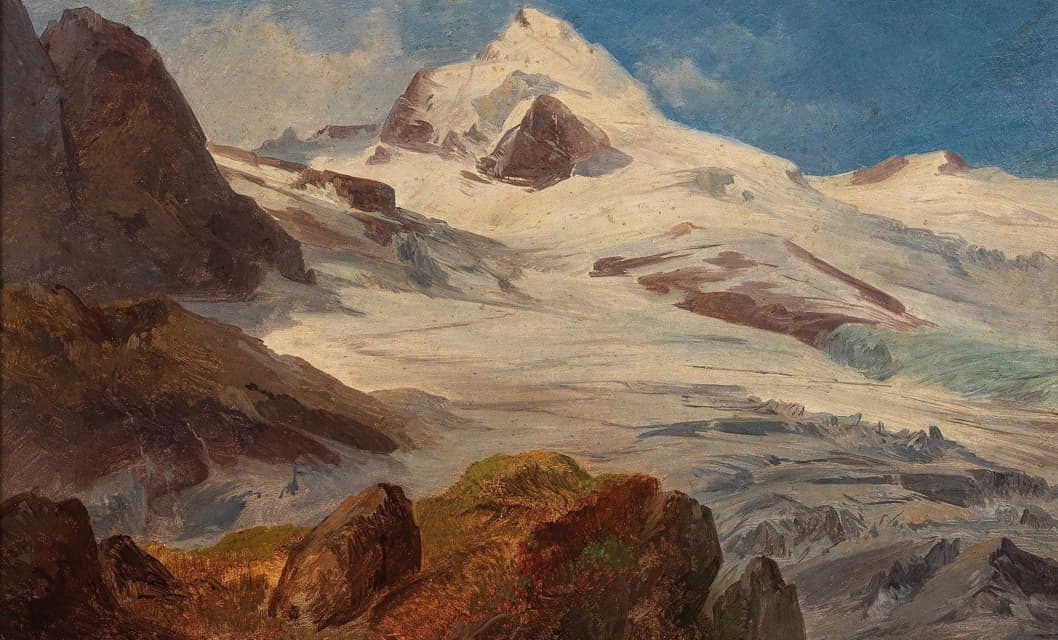 Friedrich Zeller - A Glacier in the Salzburg Region