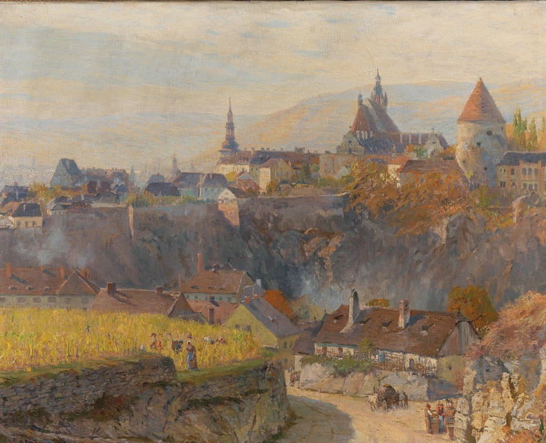 Gustav Bamberger - Wachau, View of Krems
