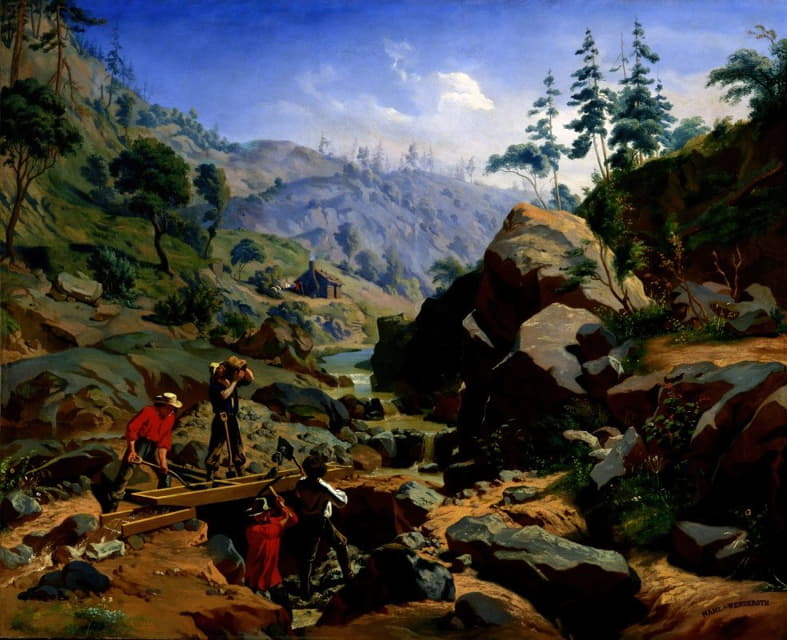 Charles Christian Nahl - Miners In The Sierras
