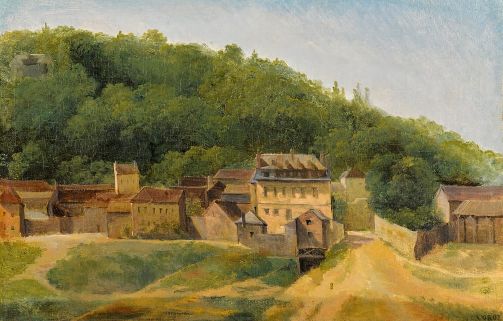 Jean-Baptiste-Camille Corot - The Cabassud Houses, Ville-D’avray