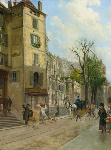 François-Adolphe Grison - Rue De La Corraterie, Geneva
