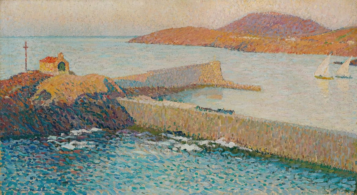 Henri Martin - Collioure, La Chapelle Sur La Digue