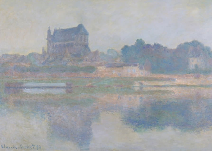 Claude Monet - L’église De Vernon, Temps Gris