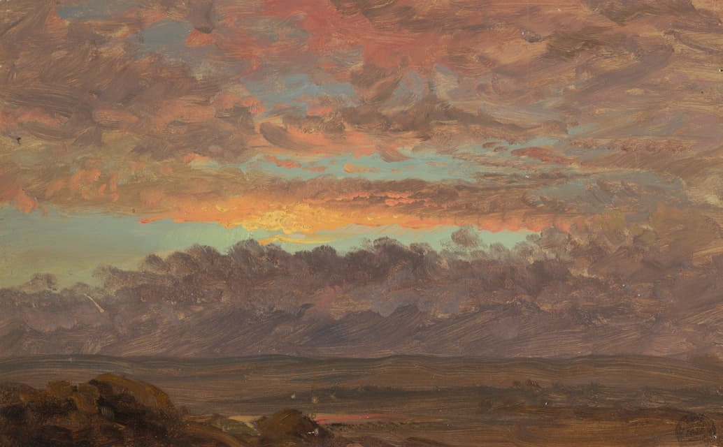Frederic Edwin Church - Looking Across the Hudson Valley, New York