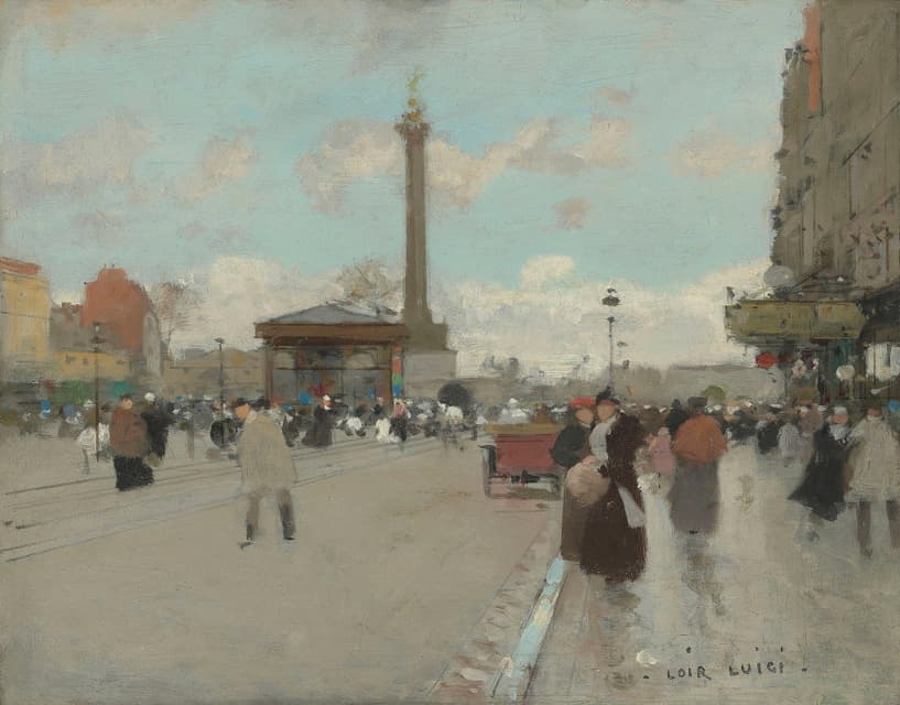 Luigi Loir - Place de la Bastille, Paris