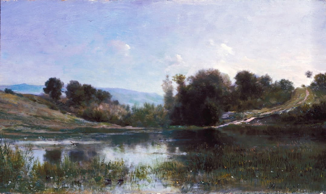 Charles François Daubigny - Pond at Gylieu