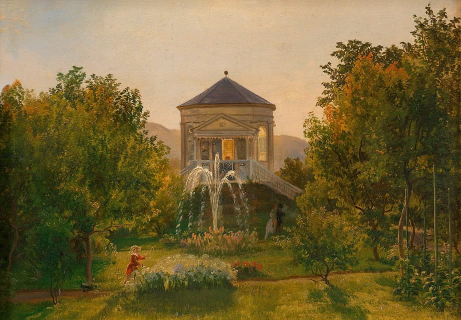 Friedrich Loos - Das Gartenhaus beim Landhaus von Johann Baptist Weis in Speising