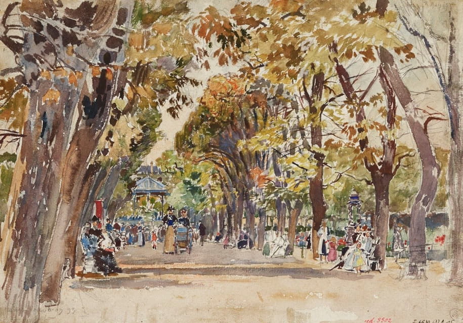 巴黎公共花园，1899年