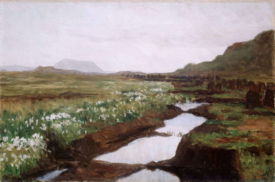 Kitty Kielland - Study of a Peat Bog on Jæren