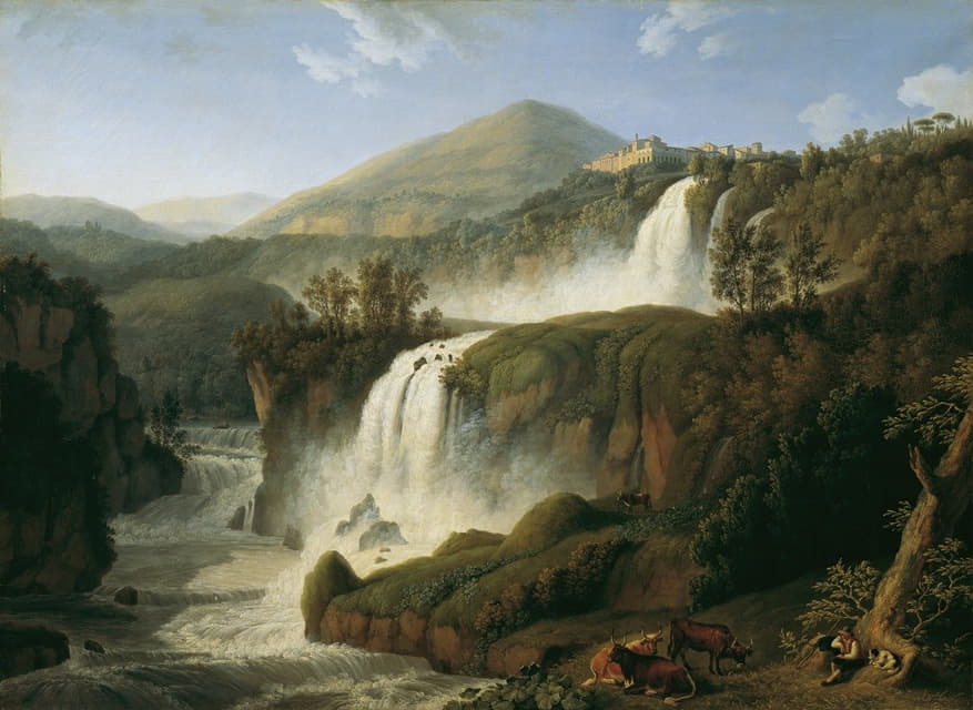 Jacob Philipp Hackert - Der große Wasserfall von Tivoli bei Rom