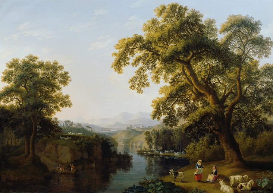 Jacob Philipp Hackert - Flusstal von Isernia bei Neapel