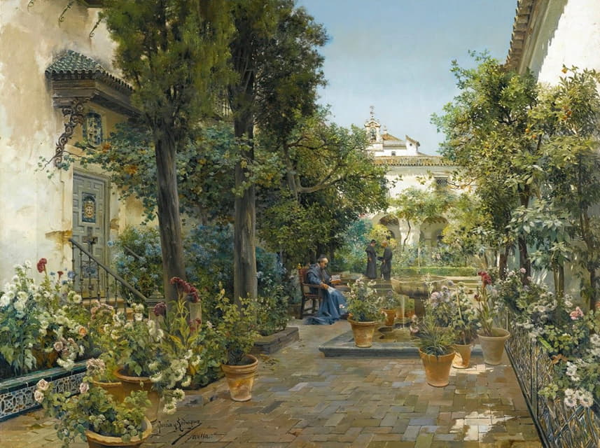 Manuel García y Rodríguez - Garden In Seville