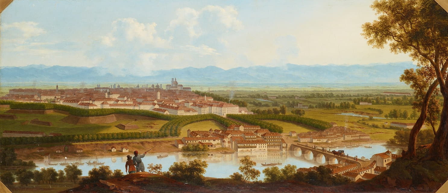 Alois von Saar - Die befestigte Stadt Verona