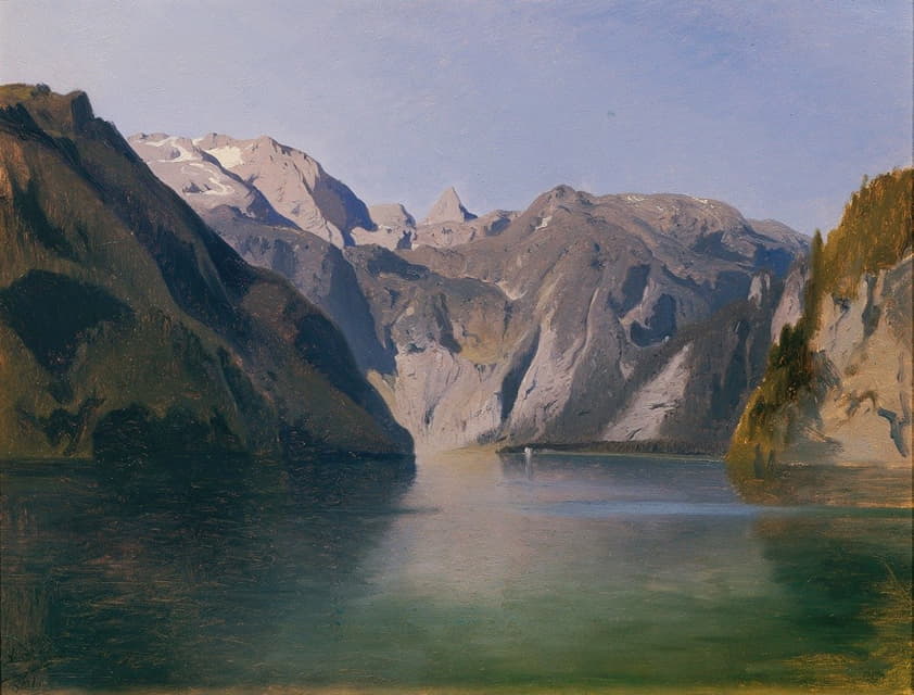 August Schaeffer von Wienwald - Blick über den Königssee