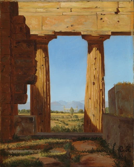 帕埃斯图姆尼普顿神庙的圆柱