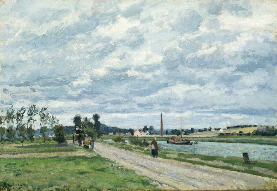 Camille Pissarro - The Banks of the Oise near Pontoise