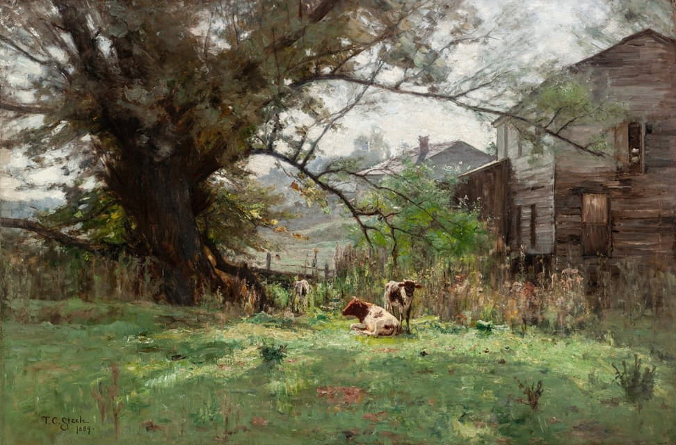 Theodore Clement Steele - Morning–Old Schofield’s Mill