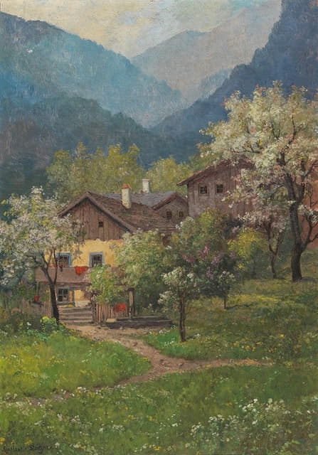 Konstantin Stoitzner - Blossoming Trees, Blossoming Lilac