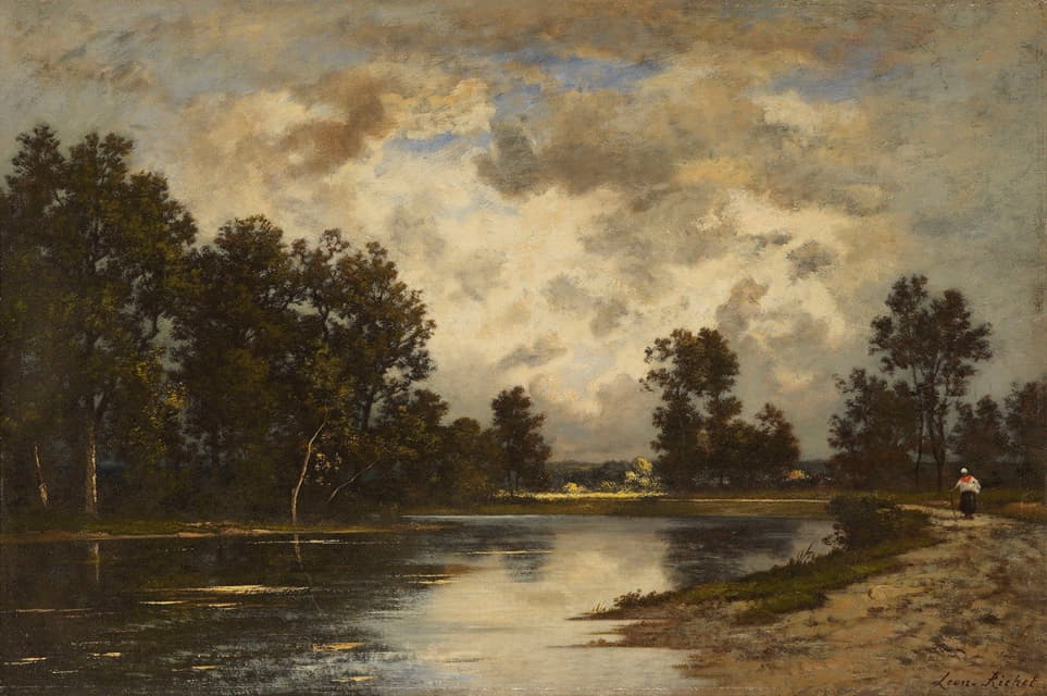 Leon Richet - Pond at the edge of the forest