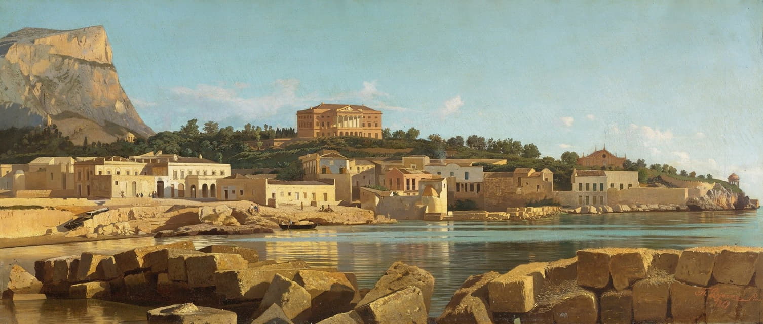 Francesco Lojacono - View Of Acquasanta, Palermo