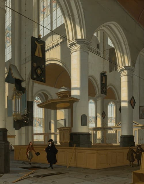 Hendrik van Streek - Interior Of The Oude Kerk, Delft
