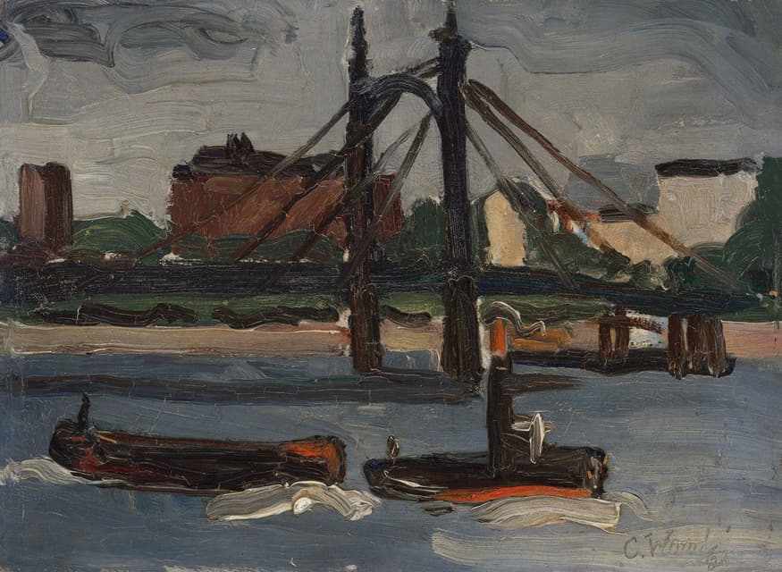 Christopher Wood - The Thames at Battersea
