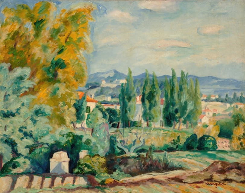 Henri Manguin - Paysage d’automne aux environs de Saint-Tropez