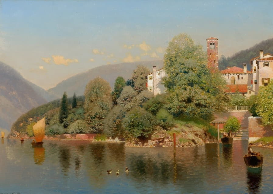 Henry Pember Smith - Villa, Lake Como