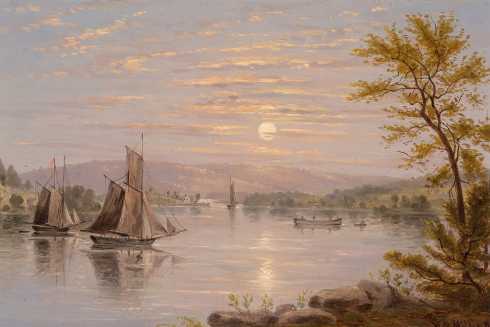 William Rickarby Miller - Sunrise on Lake Champlain