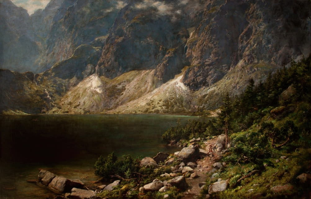 Aleksander Mroczkowski - The Morskie Oko Lake in the Tatras