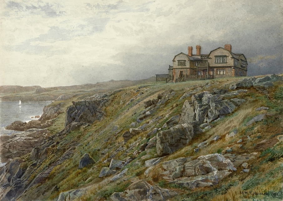 William Trost Richards - Graycliff, the Artist’s Home, Newport, Rhode Island