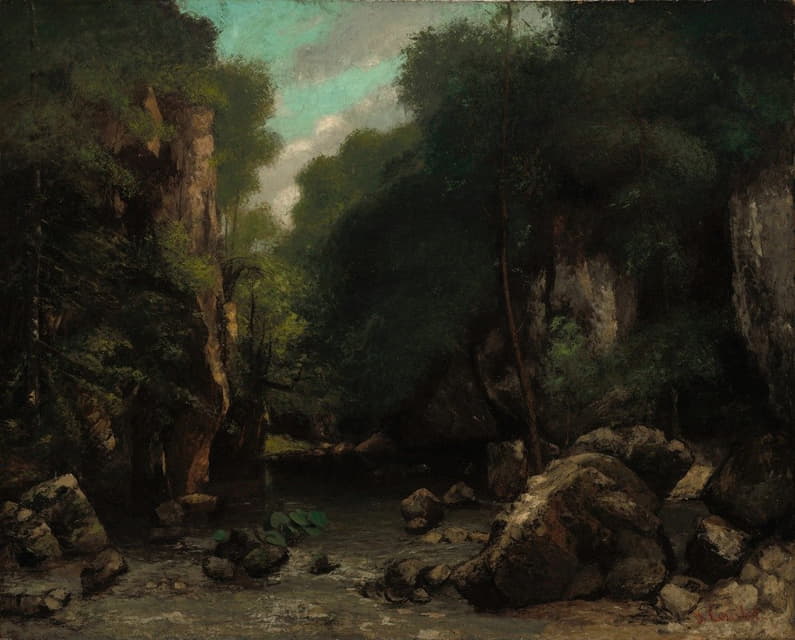 Gustave Courbet - The Valley of Les Puits-Noir