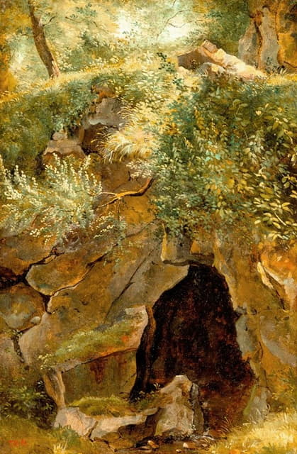 Théodore Rousseau - The Cave