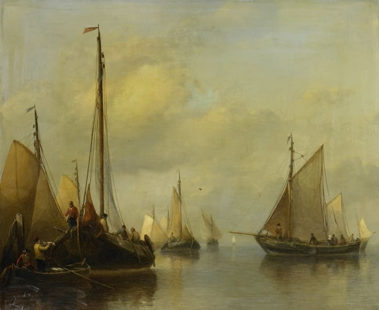 Antonie Waldorp - Fishing Boats on calm Water