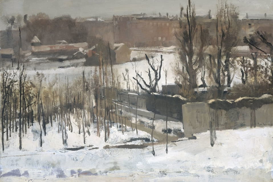 George Hendrik Breitner - View of the Oosterpark, Amsterdam, in the Snow