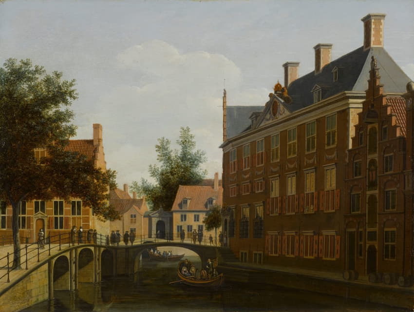 Gerrit Berckheyde - The Oude Zijds Herenlogement (Gentlemen’s Hotel) in Amsterdam